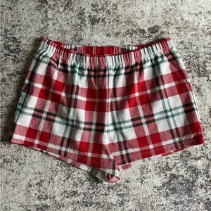 Old Navy Red and White Pajama Shorts